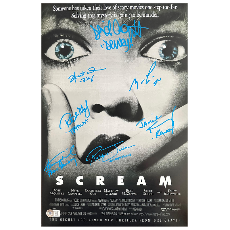 Scream '96 Cast - Poster #5 (7 Signatures)