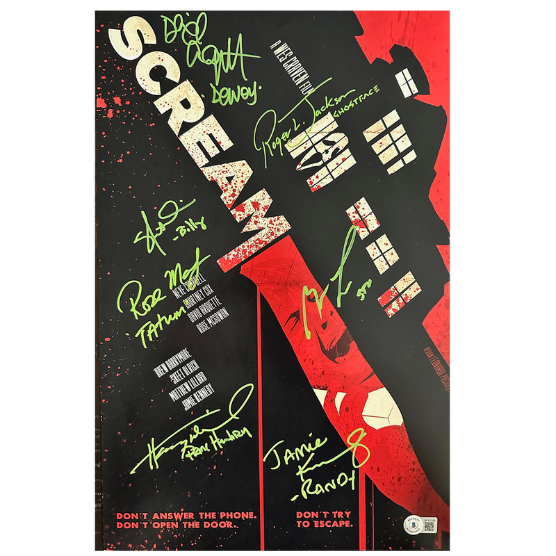 Scream '96 Cast - Poster #6 (7 Signatures)