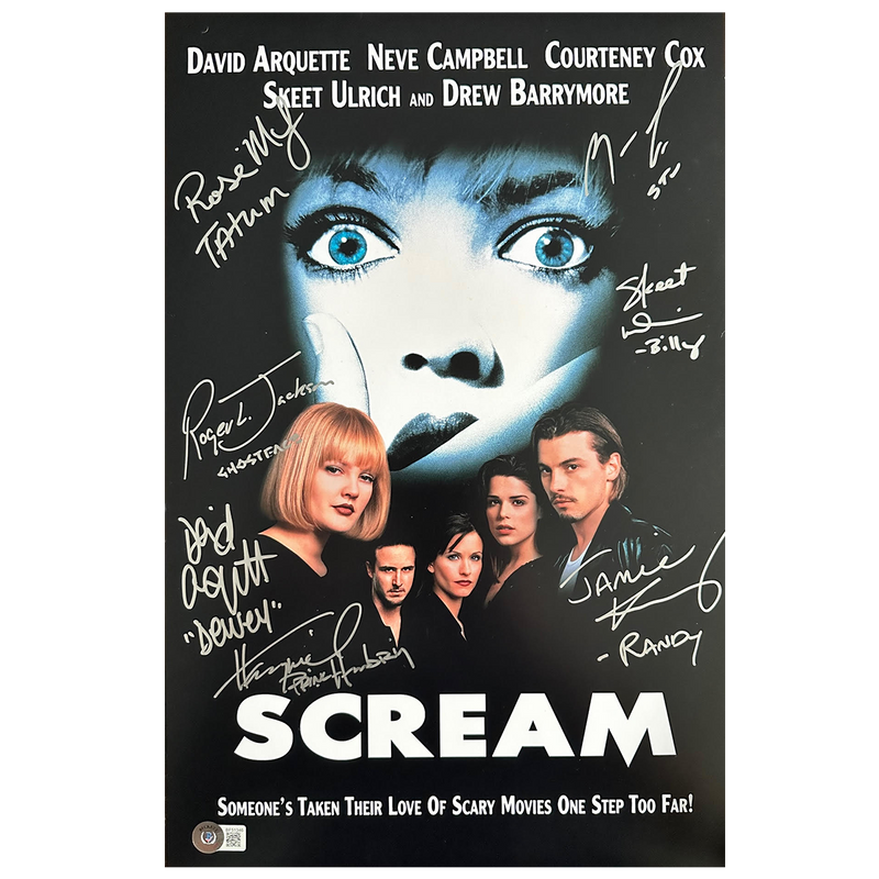 Scream '96 Cast - Poster #7 (7 Signatures)