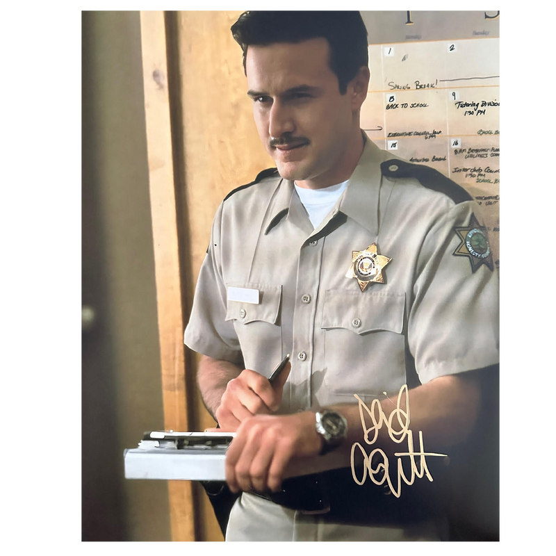 David Arquette Autographed Photo - Officer Dewey 11"x14"