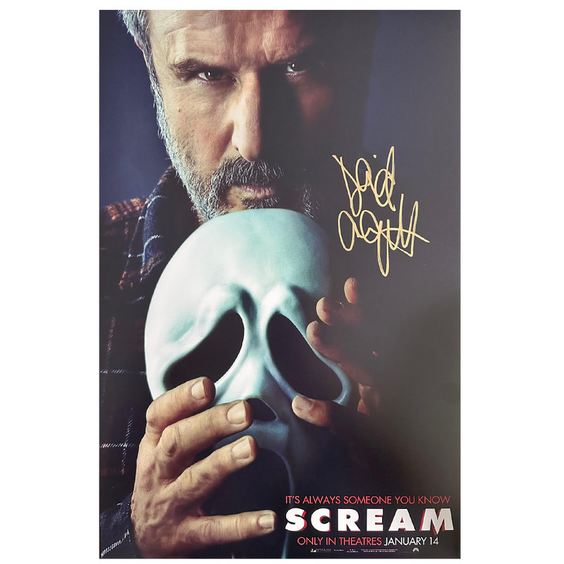 David Arquette Autographed Mini-Poster