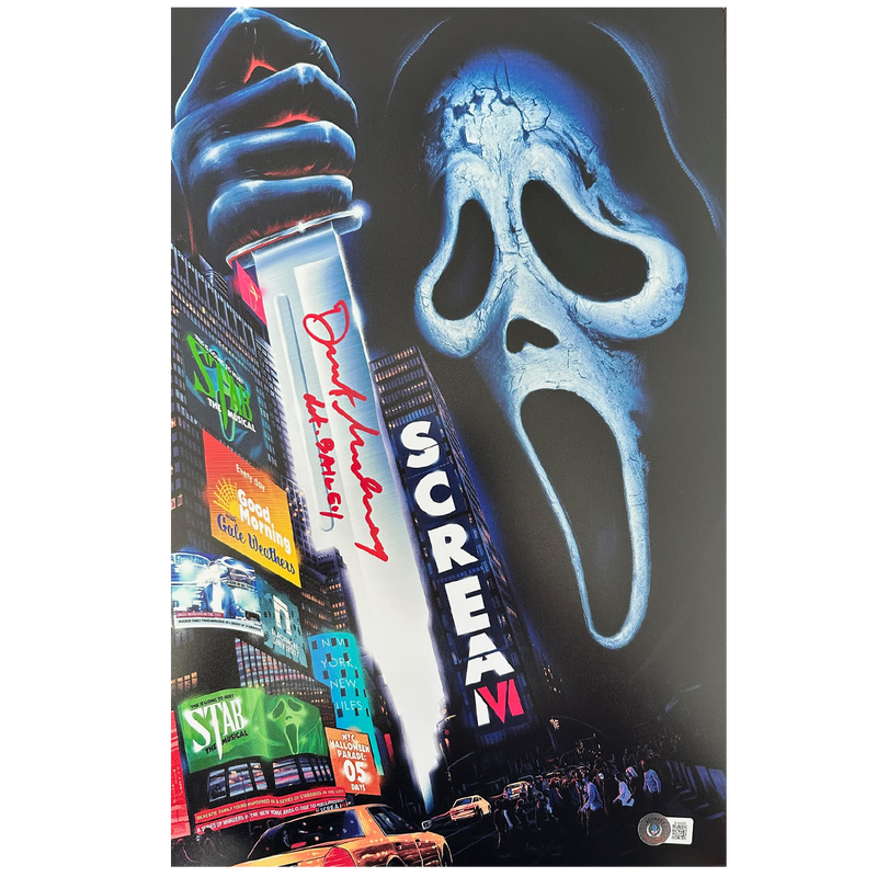Dermot Mulroney Autographed Scream 6 Mini-Poster D