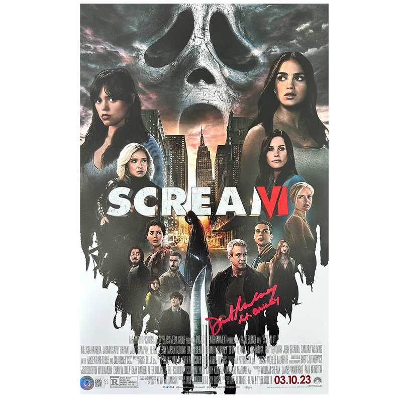 Dermot Mulroney Autographed Scream 6 Mini-Poster A