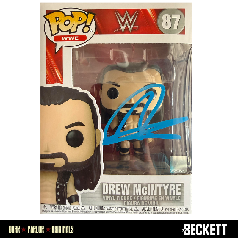 Drew McIntyre Autographed Funko Pop #87