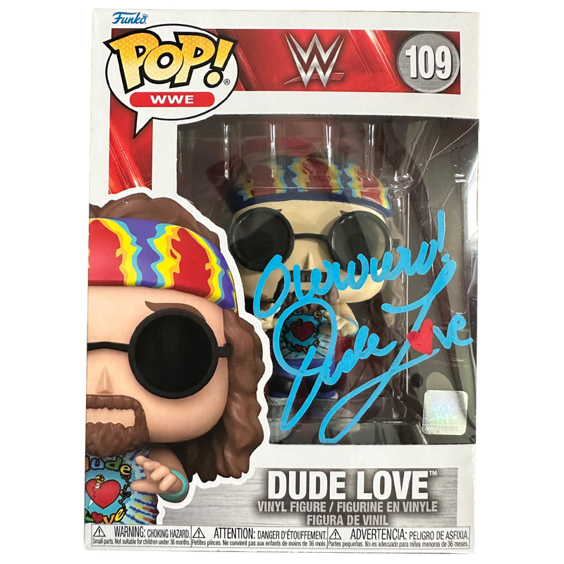 Mick Foley Autographed - Dude Love Funko Pop