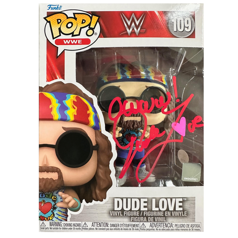 Mick Foley Autographed - Dude Love Funko Pop