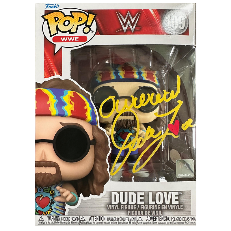 Mick Foley Autographed - Dude Love Funko Pop