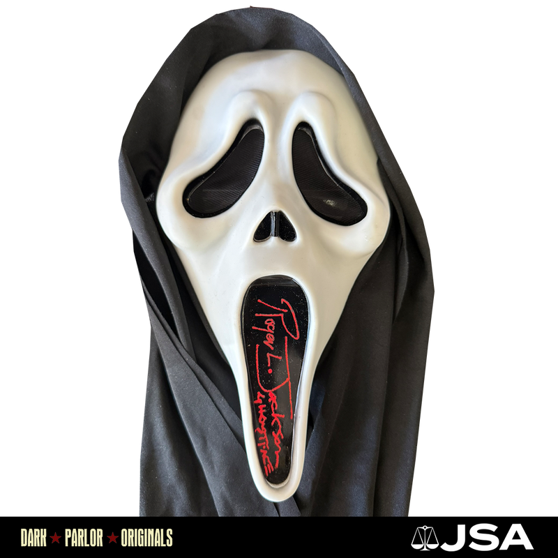 Roger L. Jackson Autograph Ghost Face Mask