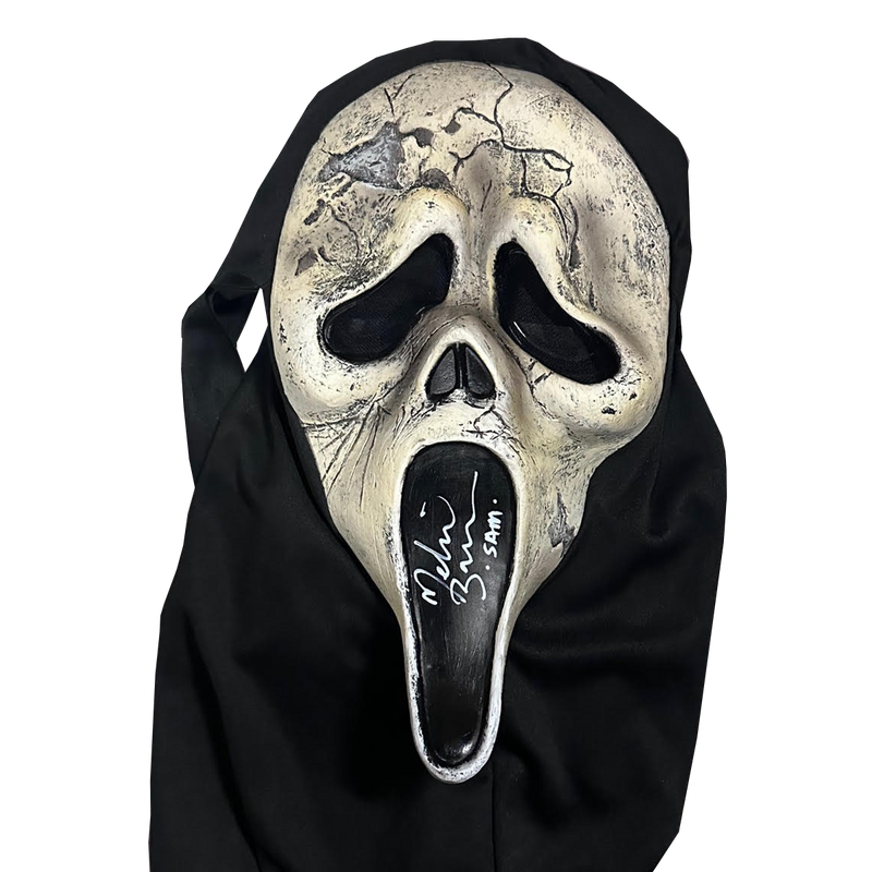 Melissa Barrera Autographed Ghost Face Mask - Aged Mask