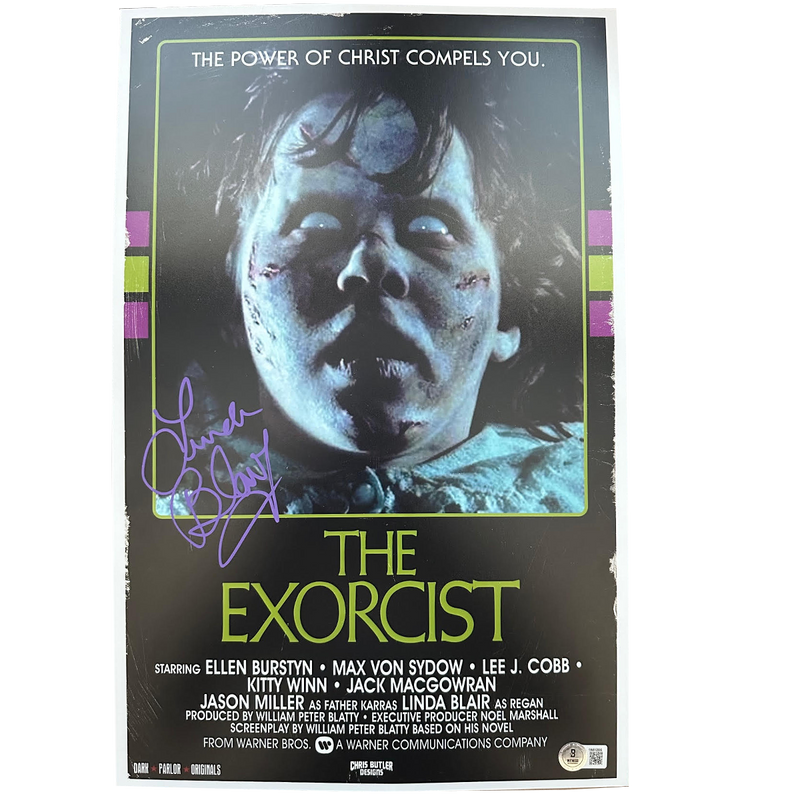Linda Blair - Autographed Exorcist Mini-Poster B