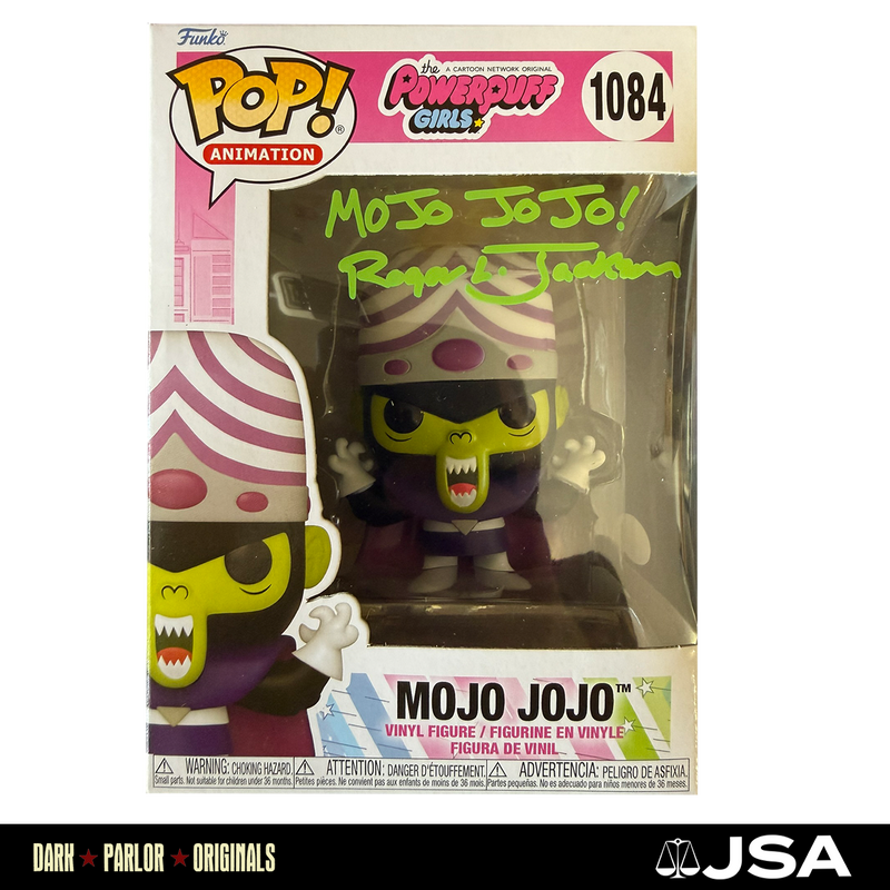 Roger L. Jackson Autograph Mojo Jojo Funko Pop - Green