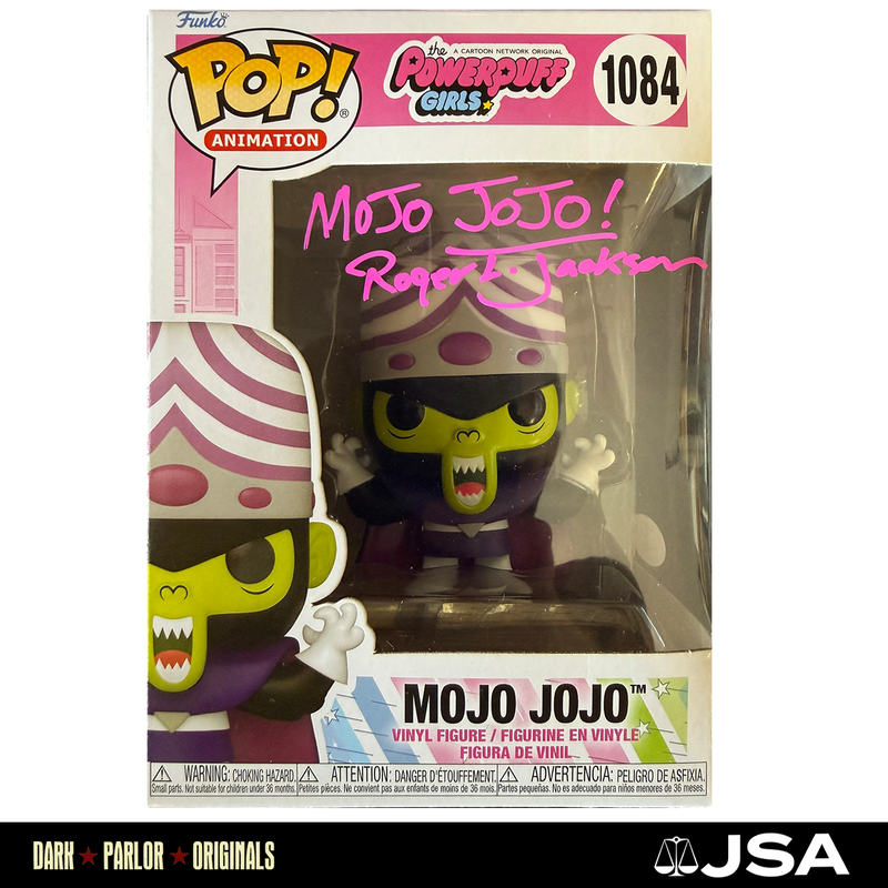 Roger L. Jackson Autograph Mojo Jojo Funko Pop - Pink