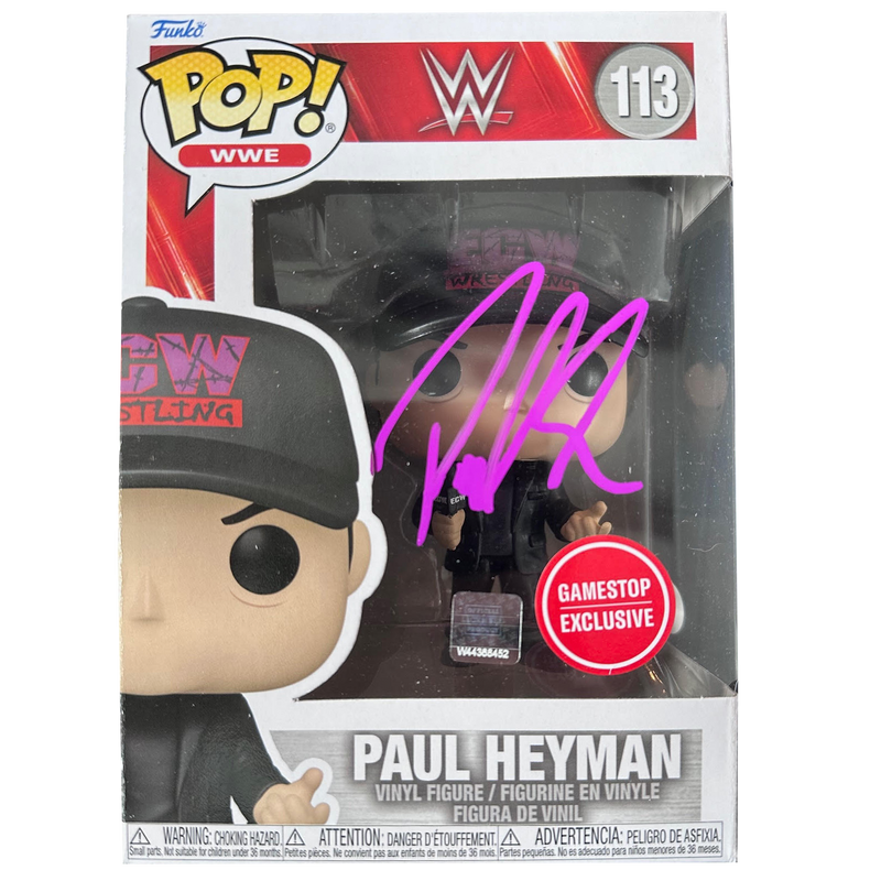 Paul Heyman Autographed Funko Pop