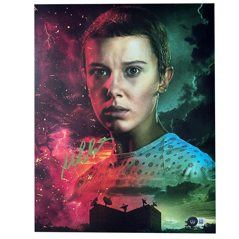Millie Bobby Brown Autographed 11"x14" Photo C
