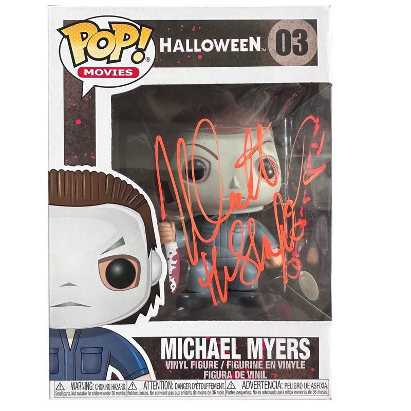 Nick Castle/James Courtney Dual Autographed Michael Myers Pop (Side Autograph)