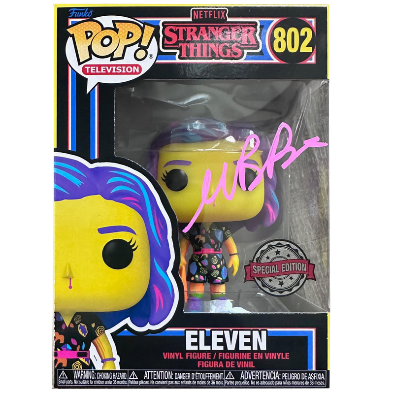 Millie Bobby Brown Autographed Funko - Black Light Special Edition