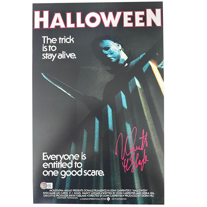 Nick Castle Autographed 'Staircase' Mini-Poster