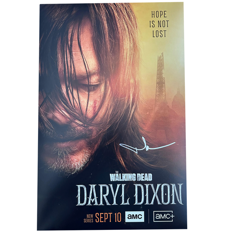 Norman Reedus - Autographed Daryl Dixon Mini-Poster B