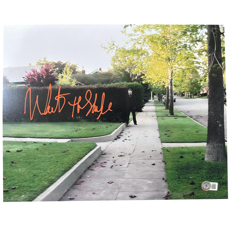Nick Castle Autographed 'Hedge' 11"x14" Photo