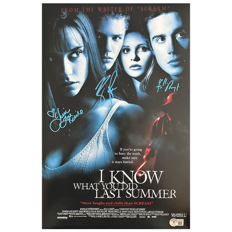 I Know What You Did Last Summer - Autographed Mini-Poster (3 Signatures)