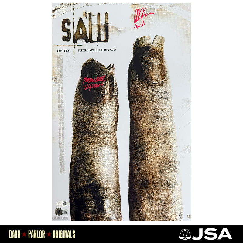Tobin Bell/Erik Knudsen Autographed Mini-Poster
