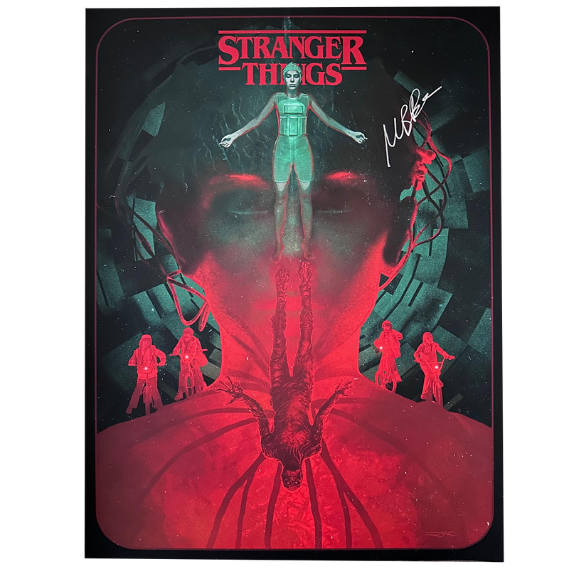 Millie Bobby Brown Autographed Stranger Things - DPO Poster