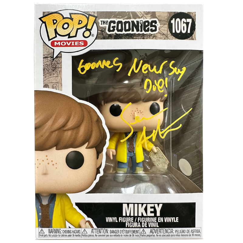 Sean Astin - Autographed 'Goonies Never Say Die' Pop