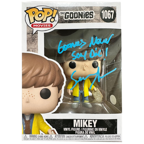 Sean Astin - Autographed 'Goonies Never Say Die' Pop