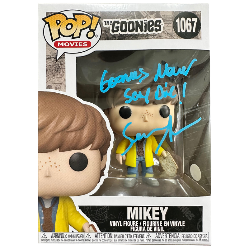 Sean Astin - Autographed 'Goonies Never Say Die' Pop