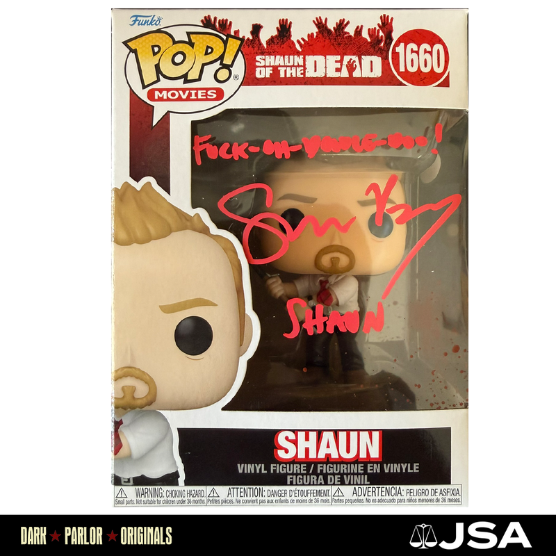 Simon Pegg - Autographed Shaun of the Dead Funko #1660 - B