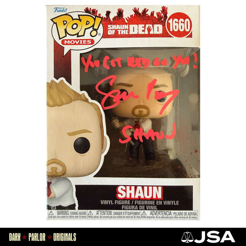 Simon Pegg - Autographed Shaun of the Dead Funko #1660 - C