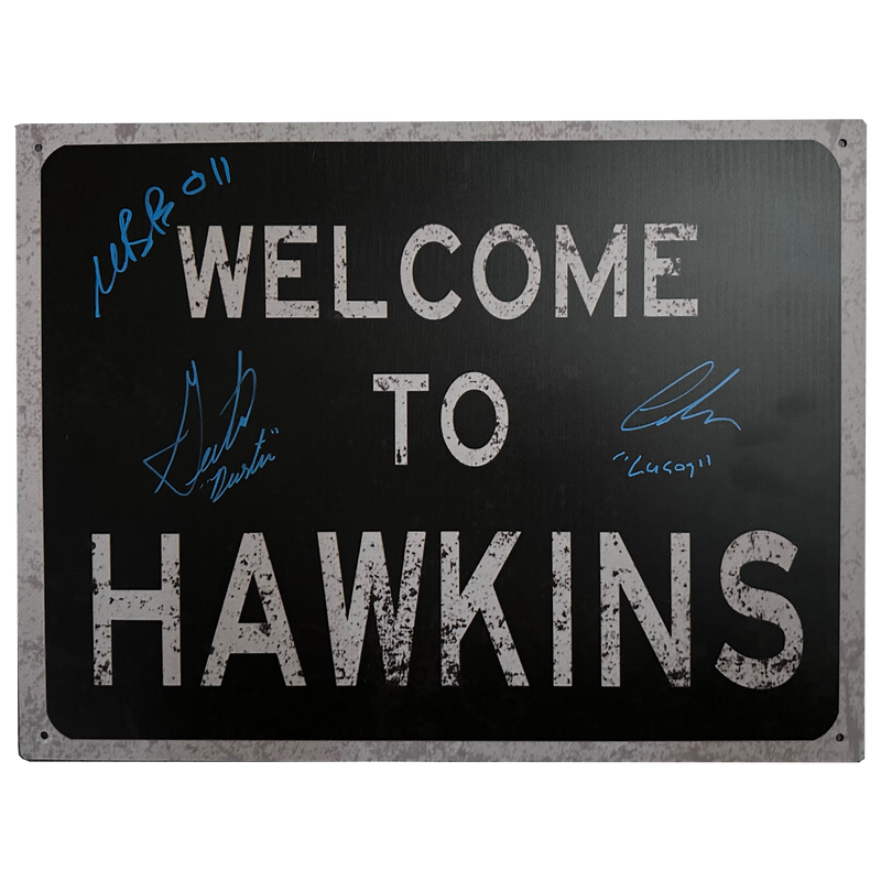 Hawkins Road Sign - 3 Signatures