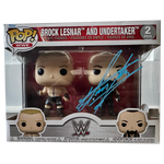 Undertaker Autographed Brock Lesnar 2-Pack Funko