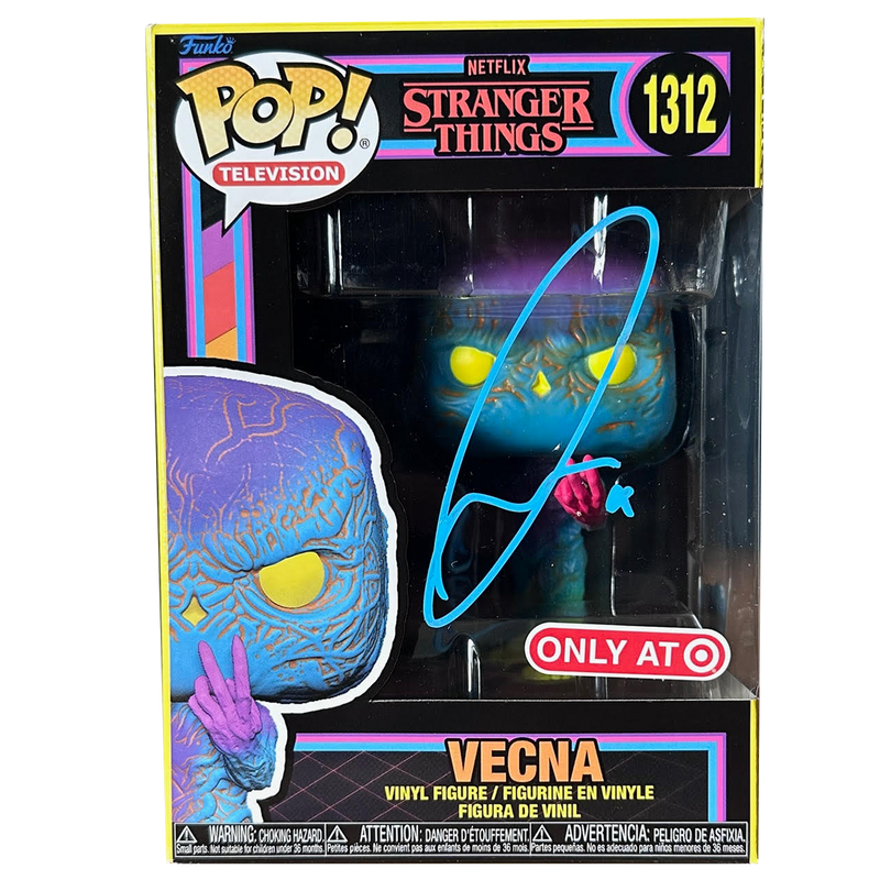 Jamie Campbell Bower Autograph - Target Exclusive Vecna Funko Pop