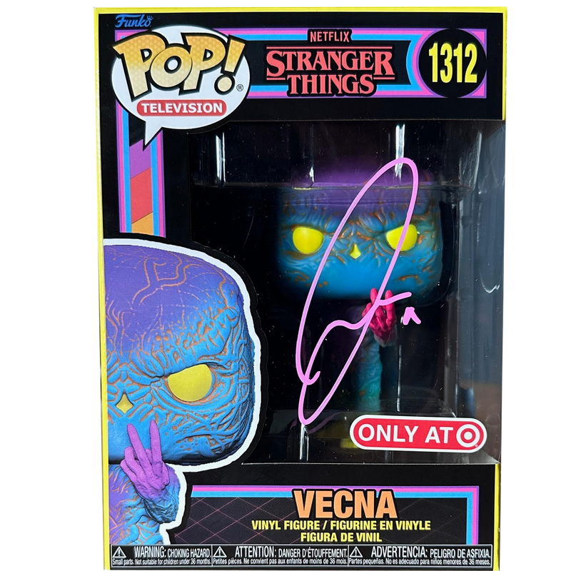 Jamie Campbell Bower Autograph - Target Exclusive Vecna Funko Pop