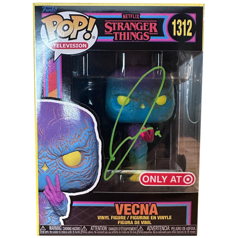 Jamie Campbell Bower Autograph - Target Exclusive Vecna Funko Pop