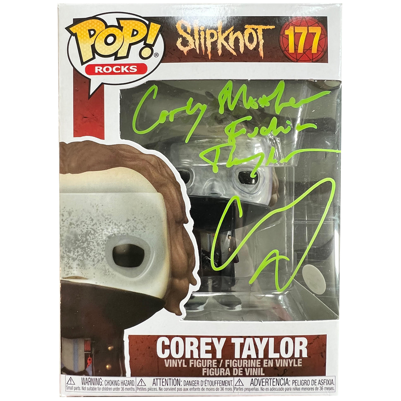 Corey Taylor Autographed Funko Pop