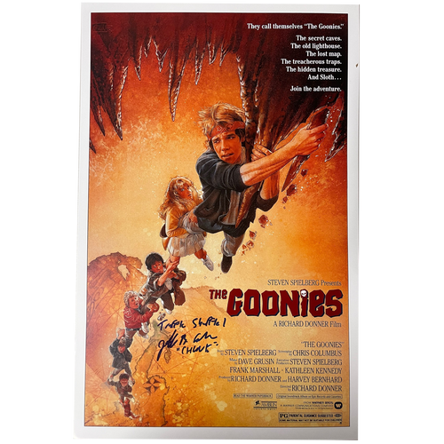 Jeff Cohen Autographed "The Goonies" Poster