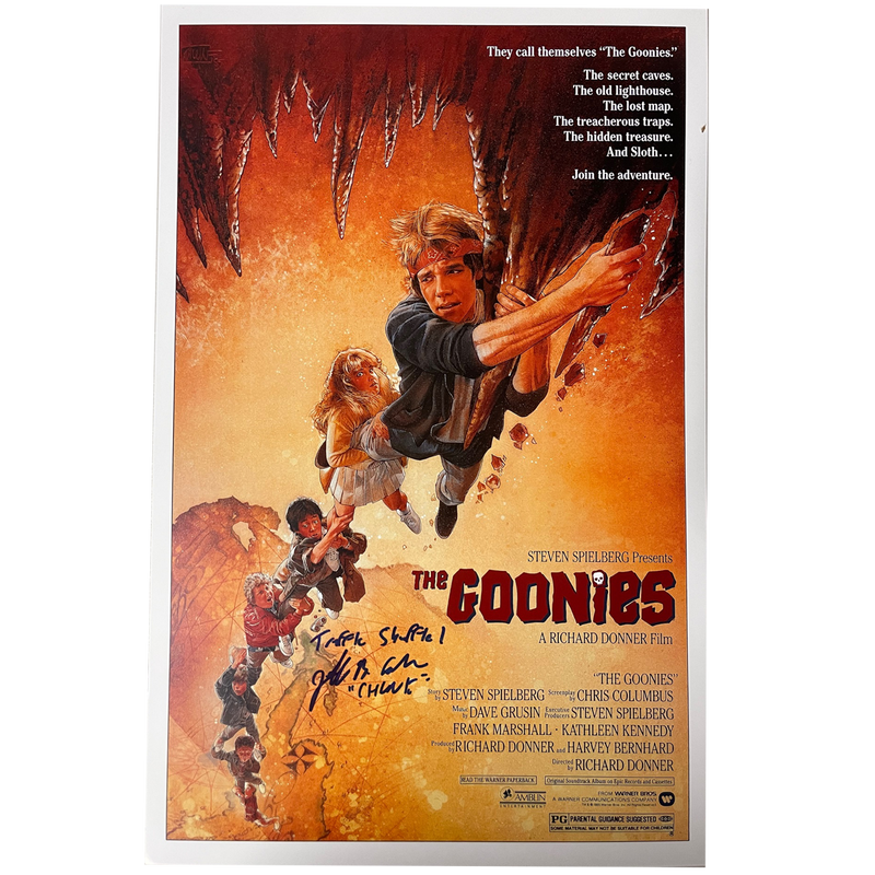 Jeff Cohen Autographed "The Goonies" Poster