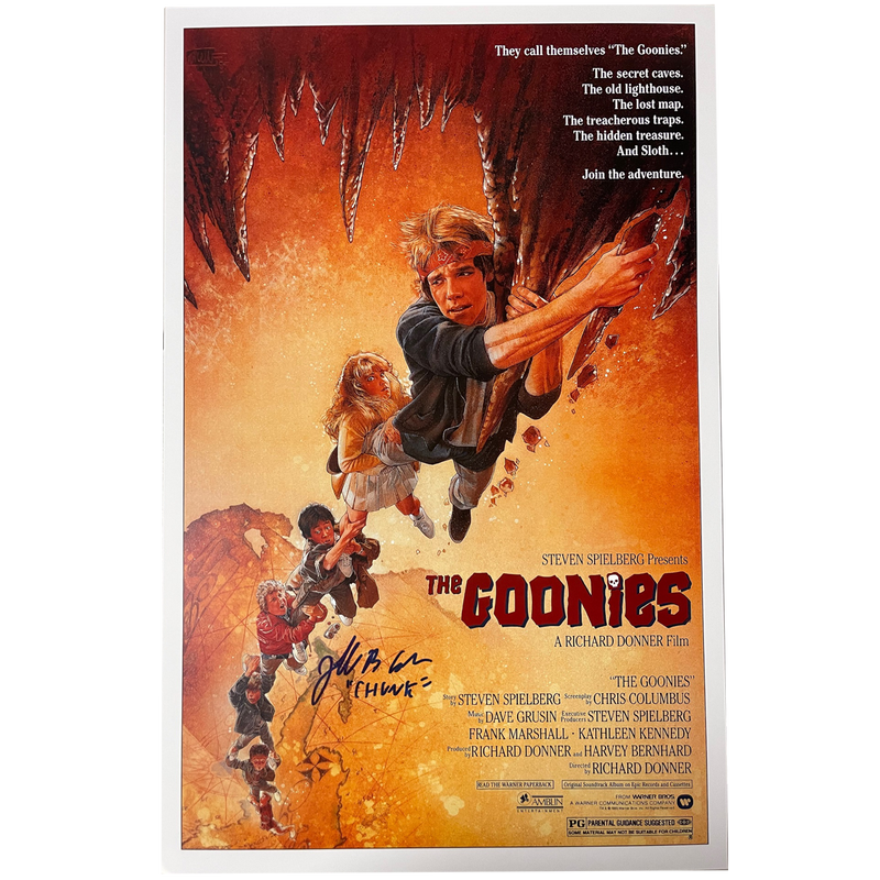Jeff Cohen Autographed "The Goonies" Poster