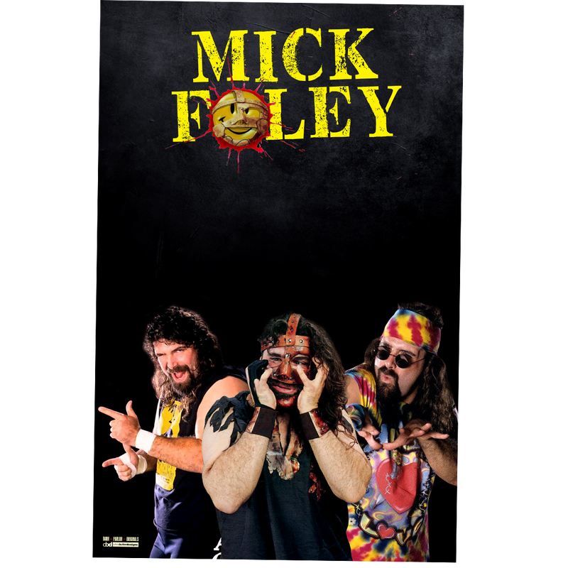 Mick Foley - 3 Faces of Foley Mini-Poster