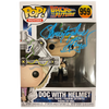 Christopher Lloyd - Autographed Doc w/ Helmet Pop