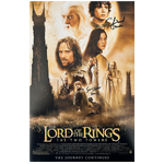 Lord of the Rings - The Two Towers Poster Autographed by Sean Astin + Elijah Wood Combo