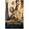 Lord of the Rings - The Two Towers Poster Autographed by Sean Astin + Elijah Wood Combo