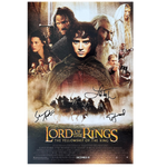 Lord of the Rings Fellowship Poster - (3 Signatures) Liv Tyler, Sean Astin + Elijah Wood