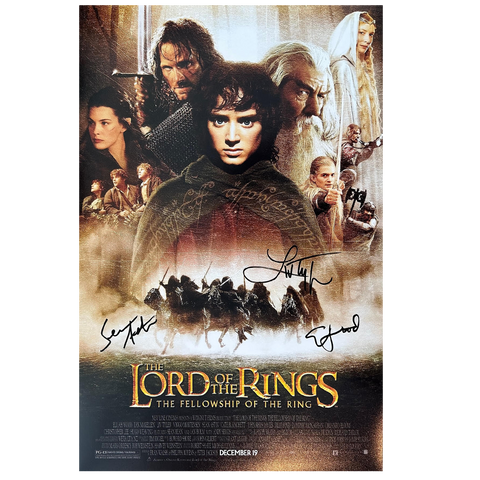 THE LORD OF THE RINGS POSTER BOX 初回特典付 Lord of the Rings Fellowship Poster - (3 Signatures) Liv Tyler, Sean A