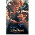 Lord of the Rings - Sam/Frodo Poster Autographed by Sean Astin + Elijah Wood Combo