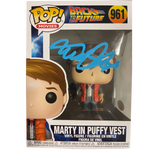 Michael J Fox - Autographed Marty Puffy Vest Pop