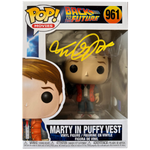 Michael J Fox - Autographed Marty Puffy Vest Pop