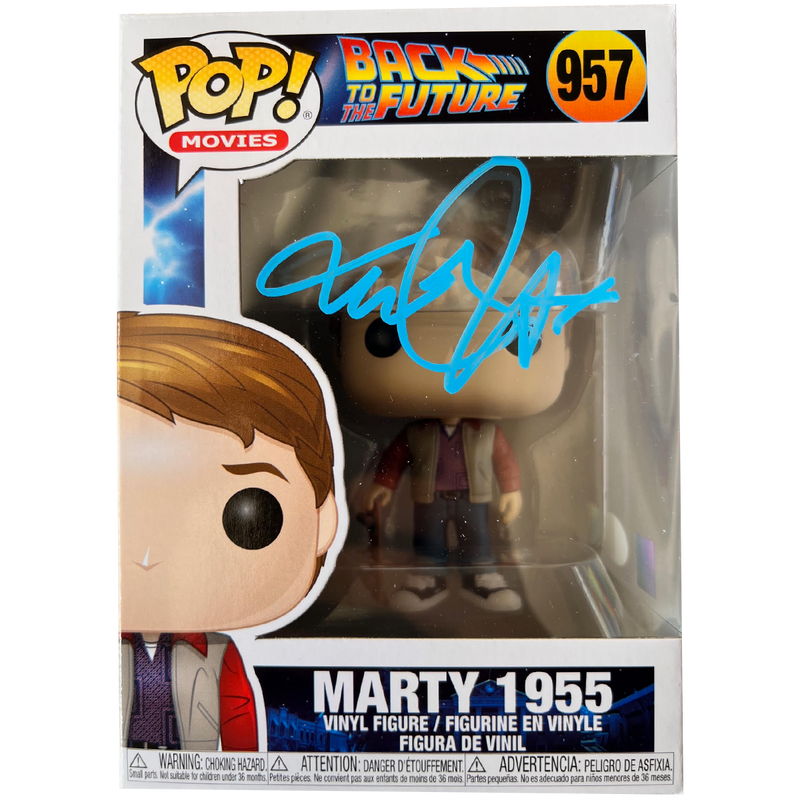 Michael J Fox - Autographed Marty 1955 Pop